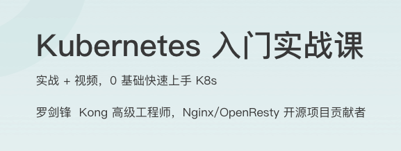 Kubernetes 入门实战课