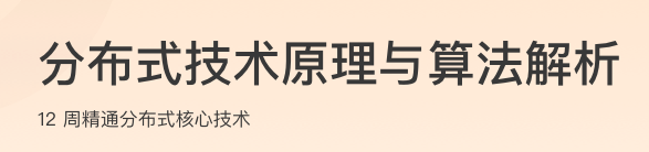 分布式技术原理与算法解析