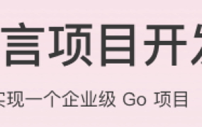 Go 语言项目开发实战