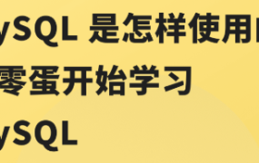 MySQL 是怎样使用的：从零蛋开始学习 MySQL