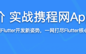 Flutter从入门到进阶 实战携程网App 一网打尽核心技术【完结】