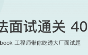 算法面试通关 40 讲